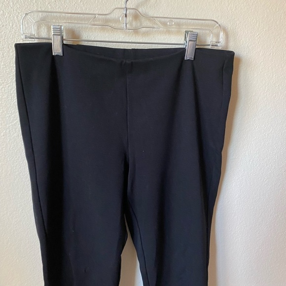 Eileen Fisher Women’s Crop Leggings With Ankle Zip Black Size Small Pull On - Picture 3 of 8
